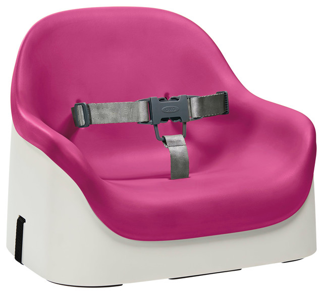 OXO Tot Nest Booster Seat With Straps, Pink Modern High Chairs And Booster Seats by Baby