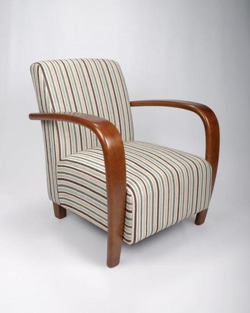Restmore Stripe Armchair Contemporary Armchairs & Accent Chairs