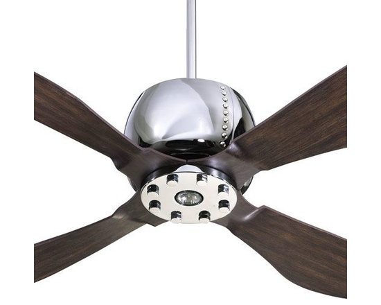 Ideas for Selecting Unique Ceiling Fans - Chrome with walnut blades is ...