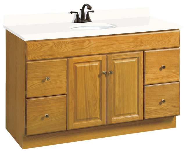 48 Oak Bathroom Vanity Cabinet