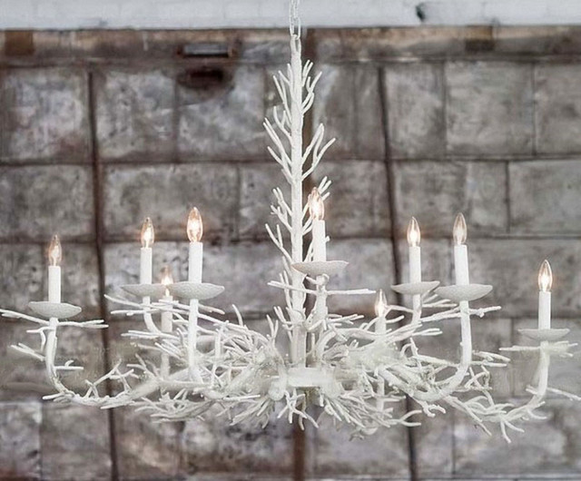 Country Christmas Tree Branches Chandelier Contemporary Chandeliers