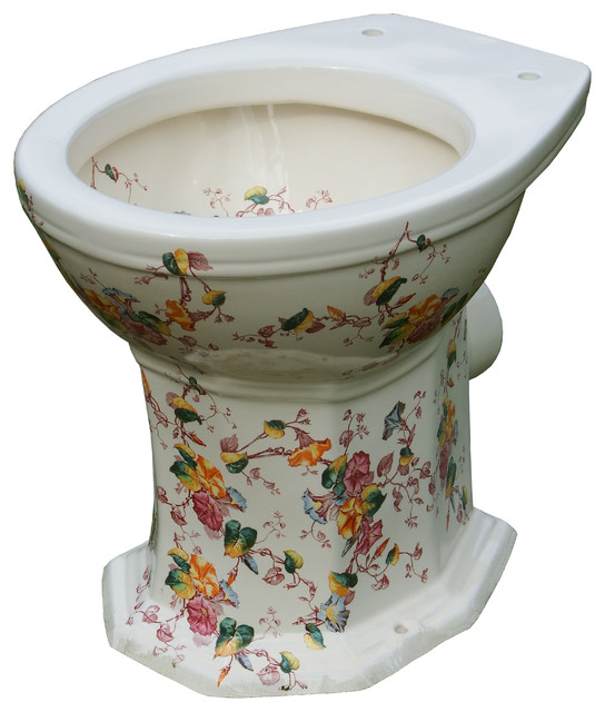 Floral Patterned Victorian Toilet Victorian Toilets east anglia