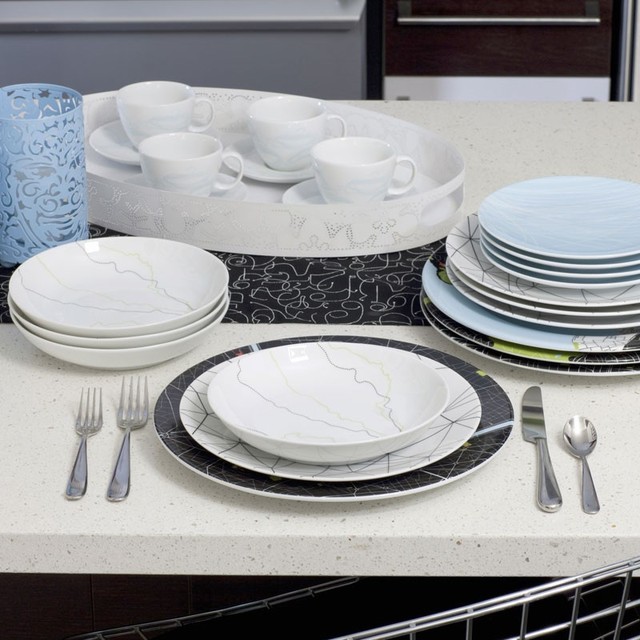 Velocity 20 Piece Dinnerware Set Eclectic Dinnerware Sets by Cool