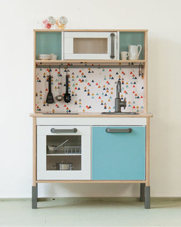 Klebefolie TRIANGLIG für IKEA DUKTIG Kinderküche