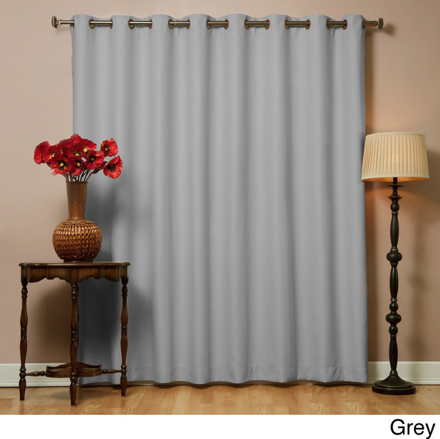 Wide Width Thermal 80 x 95Inch Blackout Curtain Panel Contemporary