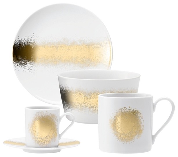 LSA Celeste Gold Tableware Eclectic Dinnerware by John Lewis