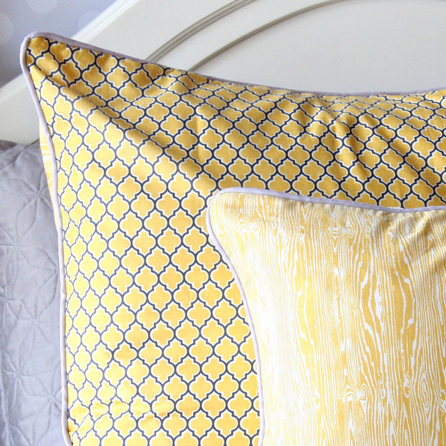 Vintage Gray Pillow Sham - Modern - Pillowcases And Shams - by Rosenberry Rooms