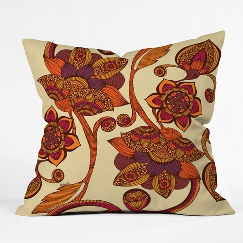 Valentina Ramos Polyester Boho Flowers Indoor/Outdoor Throw Pillow - Modern - Outdoor Cushions ...