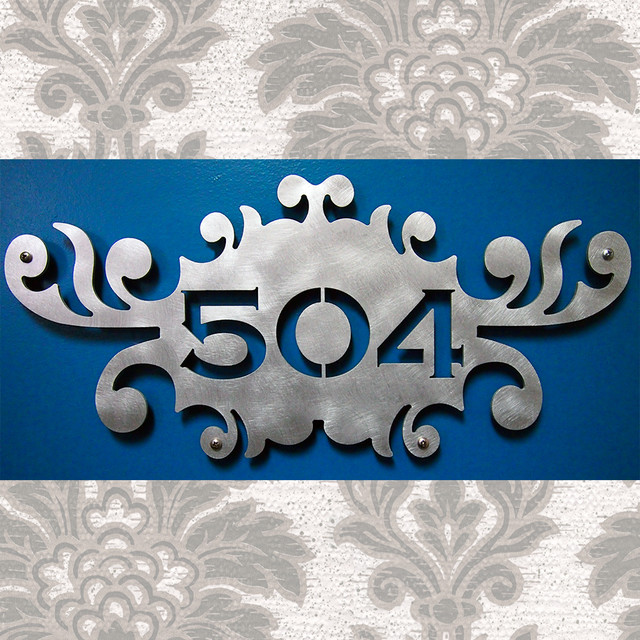 Address Plaques Traditional House Numbers indianapolis by Moda