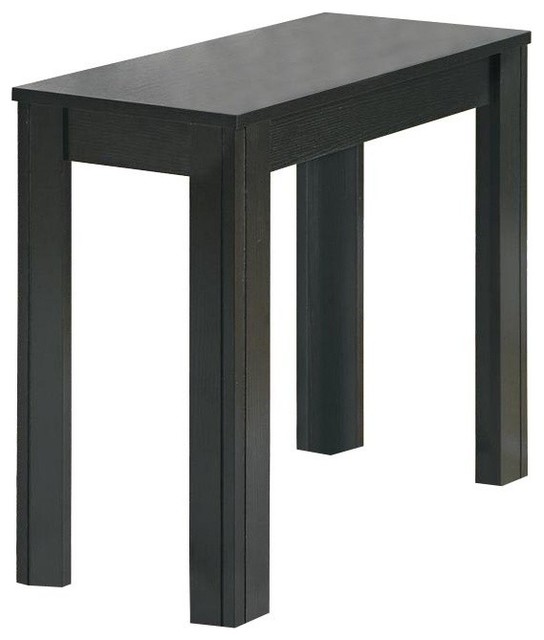 Monarch Specialties 24 x 12 Rectangular Accent Table in Black
