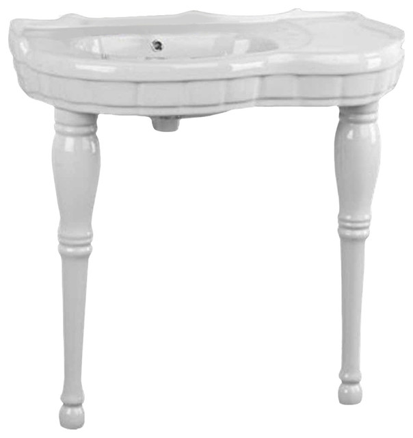 Console Sinks White China Southern Belle Sink 2 Spindle Legs 8
