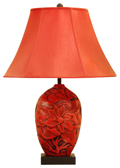 Red Asian Lamp 38