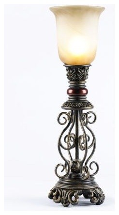 table lamps uplight traditional scroll kirkland decor