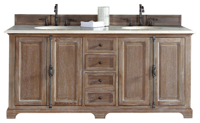 Providence 72" Double Vanity Cabinet, Driftwood, Galala Providence 72" Double Vanity Cabinet, Driftwood, Galala