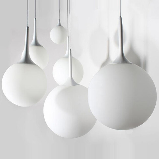 Modern Matte Glass Orb Pendant Lighting Modern Pendant Lighting