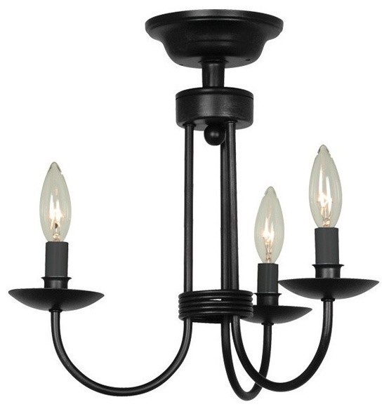 Wrought Iron 3-lt Wall Sconce - Modern - Wall Lighting - by LBC Lighting