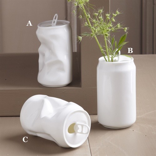 Porcelain Soda Can Vase Eclectic Vases by Burke Decor