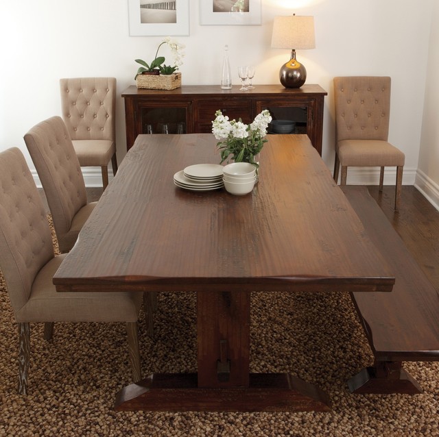 Sequoia Trestle Dining Table 78" Traditional Dining Tables new