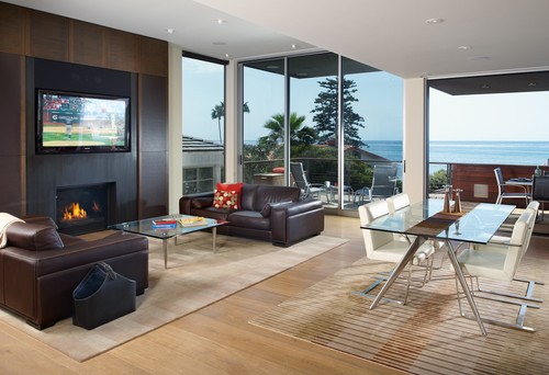 Contemporary Living Room by San Diego Architects & Building Designers Bruce Peeling Architect