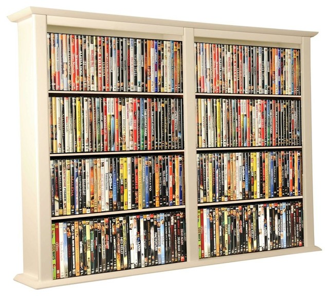 Wall Mount Media w Adjustable Shelves Traditional Media