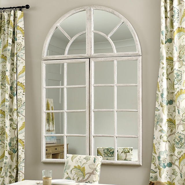 Ballard Designs Grand Chateau 3 Piece Set Window Mirror Contemporary Wall Mirrors