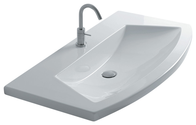 ... Inset Bathroom Sink 39.4