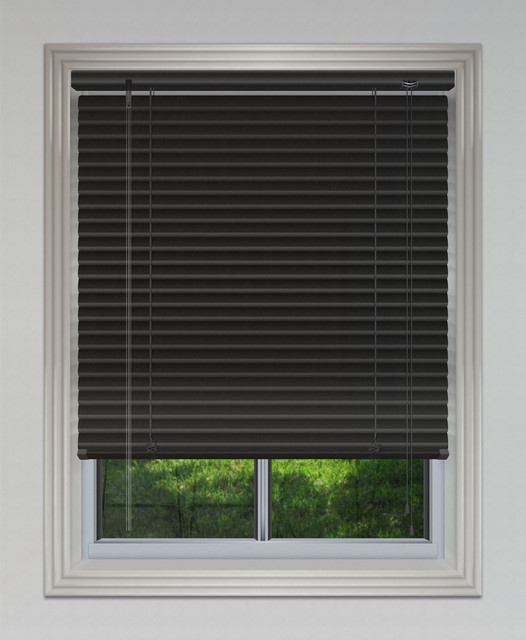 25mm Aluminium Blind Black Modern Blinds