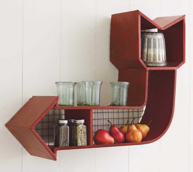 Retro Arrow Shelf Eclectic Display And Wall Shelves by VivaTerra