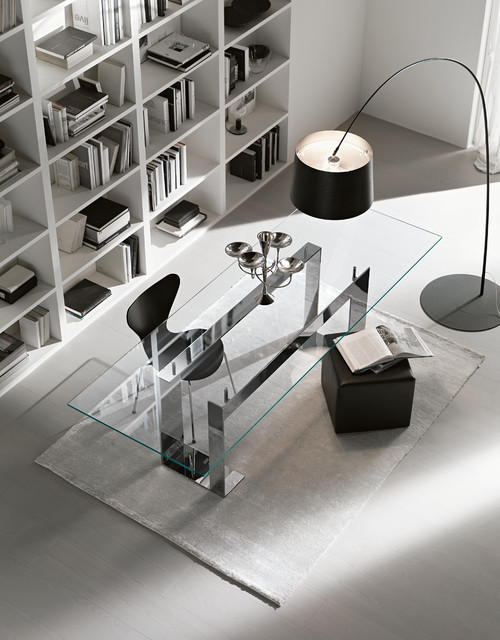 Miles Glass Table by Tonelli Design