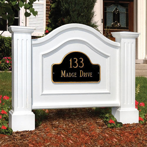 Nantucket Address Sign Holder Traditional House Numbers by
