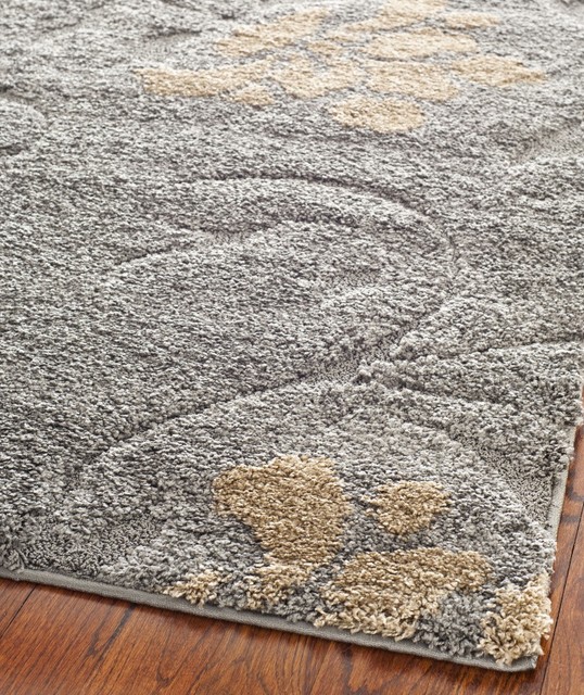 Safavieh Florida Shag SG464 Grey Beige Area Rug Traditional Area