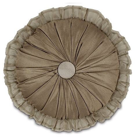 Witcoff Cafe Round Pillow - Traditional - Decorative Pillows