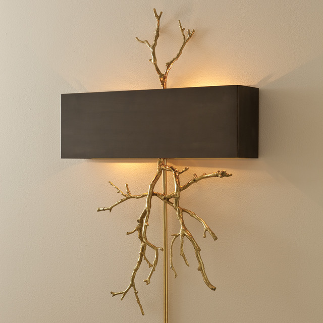 twig sconce, gold - Eclectic - Wall Sconces - oklahoma city - by BELLA VICI