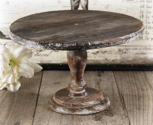 Rustic Wood Cake Stand