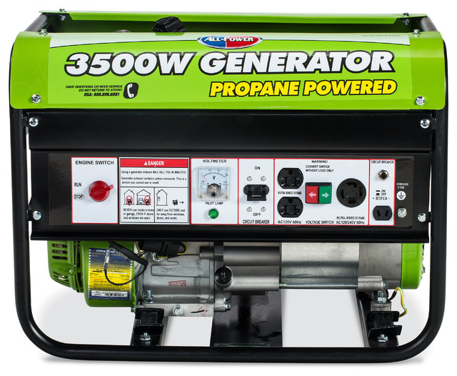 All Power 3,500 Watt Propane Generator Modern Outdoor Power