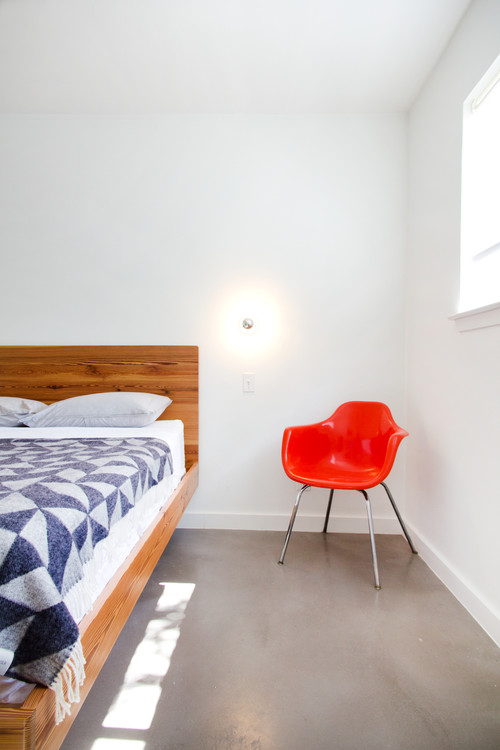 Mid-century minimalist bedroom
