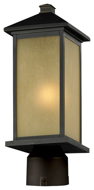 Vienna Outdoor Post Light in Oil Rubbed Bronze - Modern - Lamp Posts
