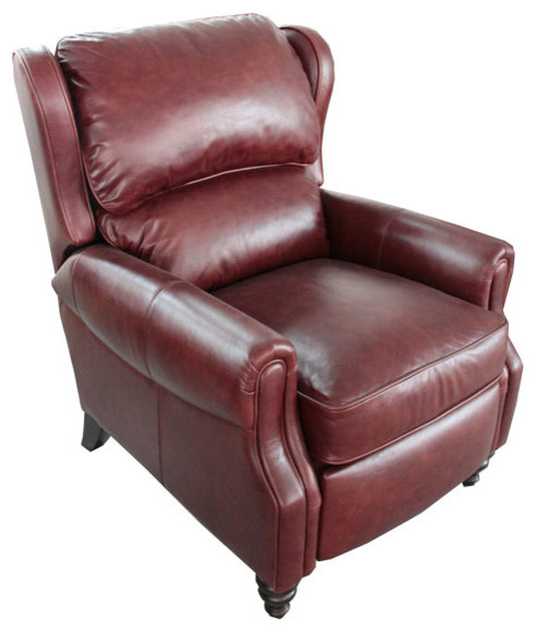 BarcaLounger Treyburn II Leather Recliner - Modern - Recliner Chairs