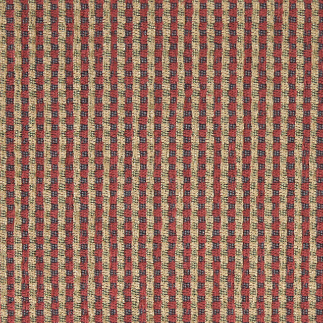 Blue, Beige, Red and Green, Check Southwest Style Upholstery Fabric By
