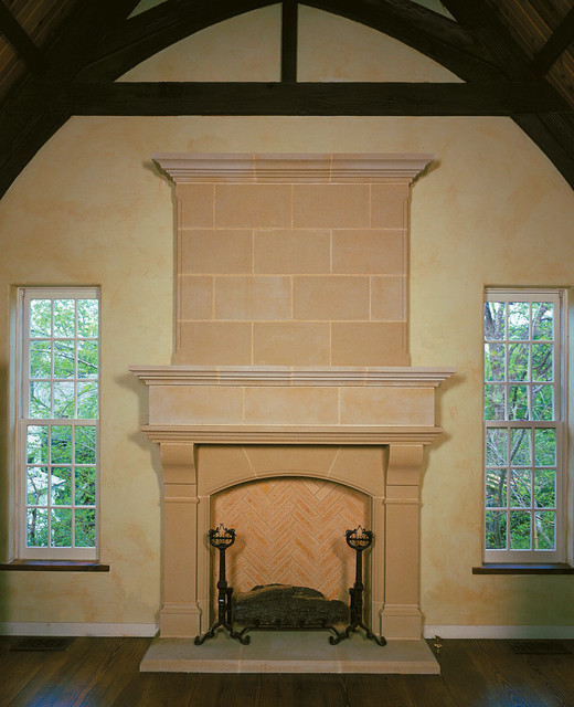 Cast Stone Fireplace Overmantel 11 Traditional Fireplace