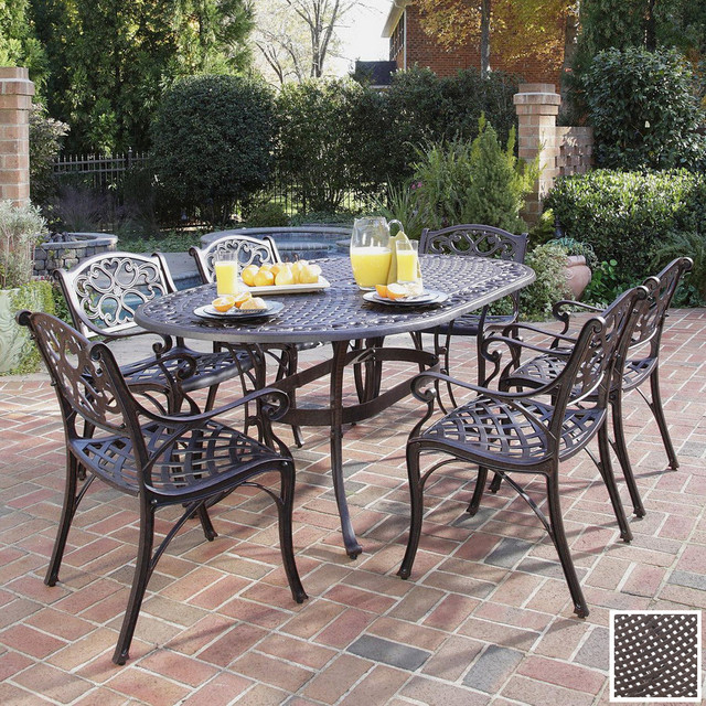 Home Styles Biscayne 7Piece Patio Dining Set Traditional Patio