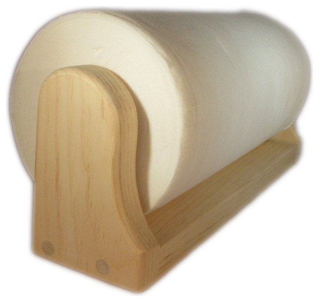 Pine Paper Towel Holder (Mounted) (Unfinished) Traditional Kitchen