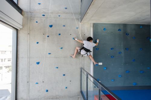 indoor climbing wall
