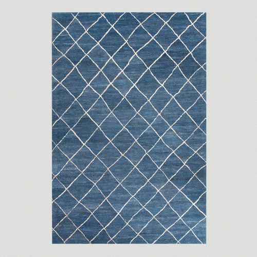 Blue Diamond Tufted Wool Rug Area Rugs by Cost Plus World Market