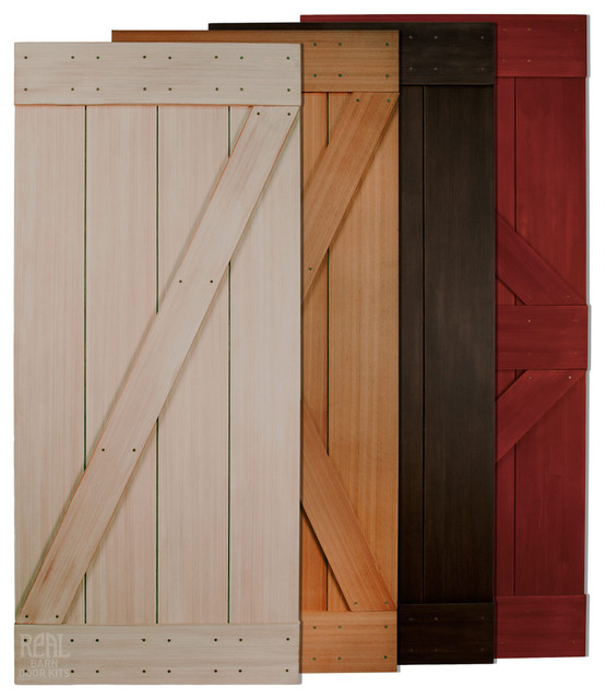 Western Red Cedar Barn Door - Rustic - Interior Doors - by Real Sliding