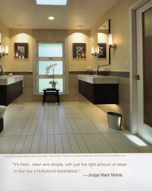 Eclectic Bath San Diego Judging Bath-of-the-Year 2015 for SD Home/Garden magazine eclectic