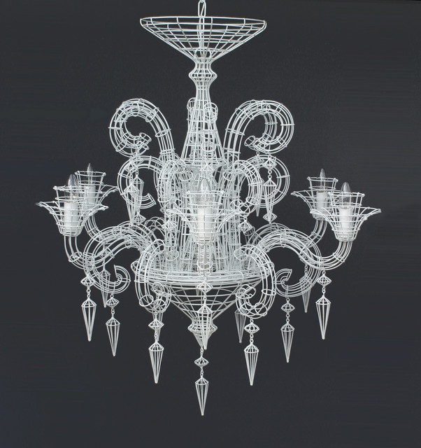 Biju Grand French Wire Chandelier White Chandeliers by biju.co.uk