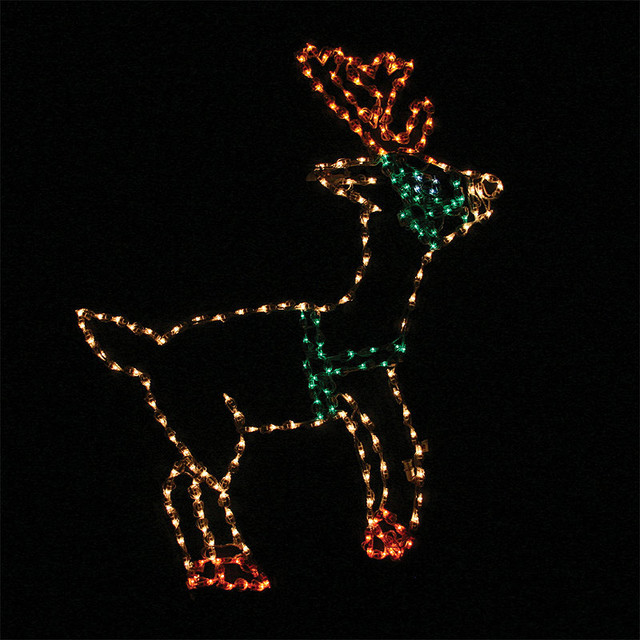 lighted outdoor standing reindeer traditional outdoor lighted outdoor standing reindeer traditional outdoor