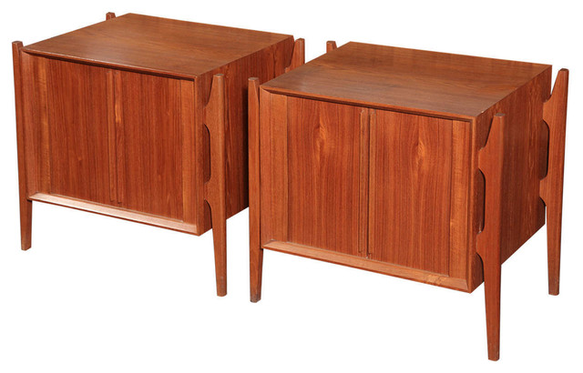 Vintage teak side tables by brande mobler (pair) scandinavian ...