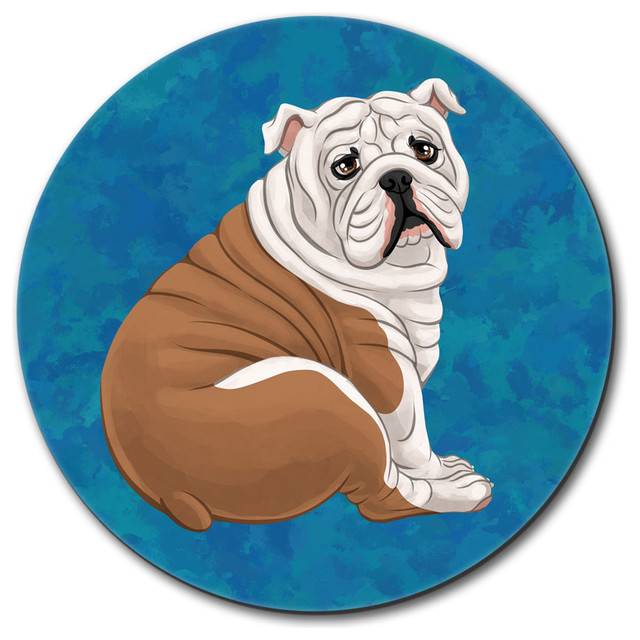 English Bulldog Mouse Pad Contemporary Desk Accessories by Made
